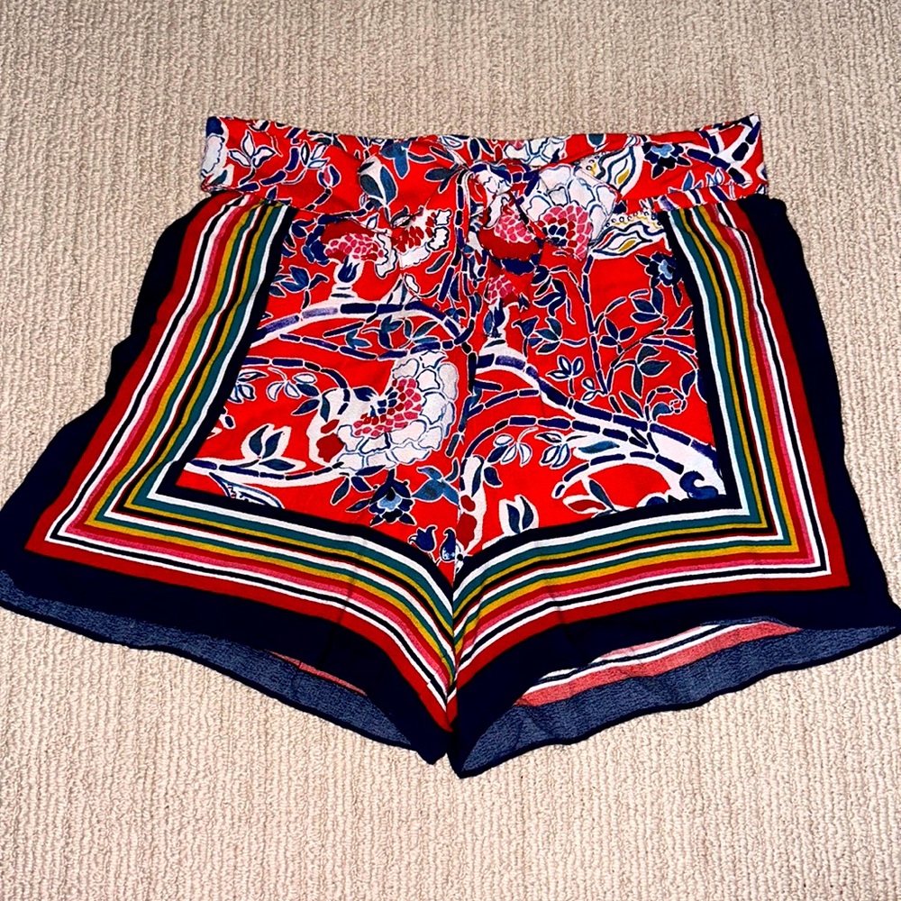 Silky print shorts